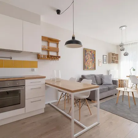 Apartment Sunset & Beige Oasis - 1Br & Balcony - Kazimierz