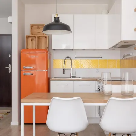 Sunset & Beige Oasis - 1Br & Balcony - Kazimierz